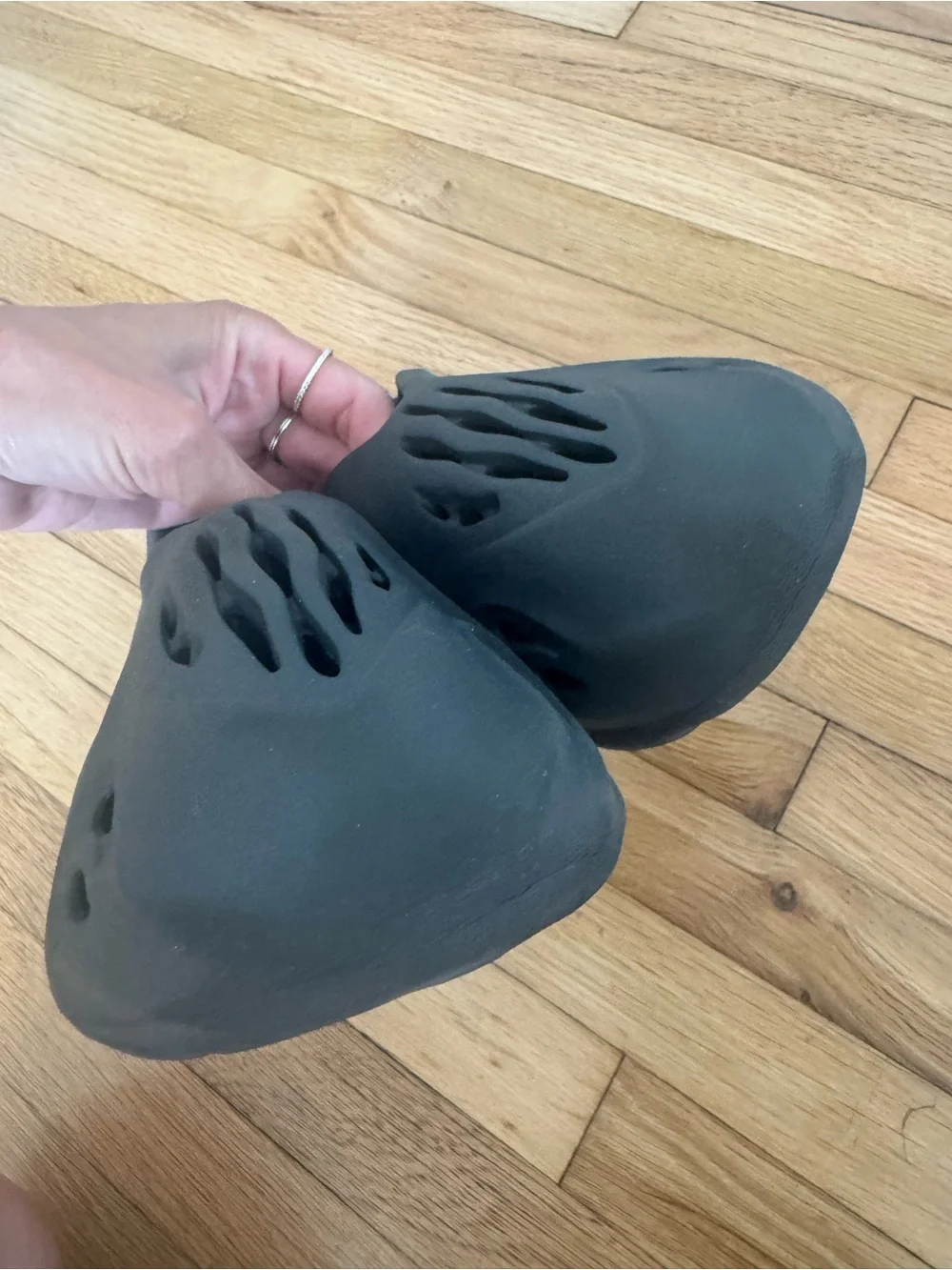 ADIDAS Yeezy Dark Gray Onyx Foam Runner Shoes